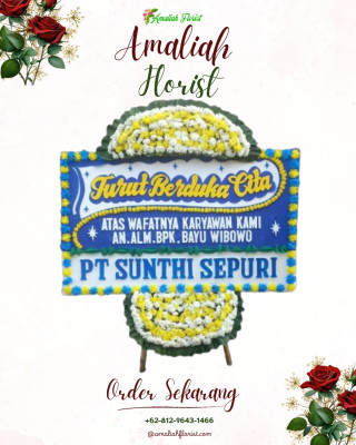 Papan Bunga Duka di Parhorasan Nauli