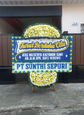Papan Bunga Duka di Parhorasan Nauli